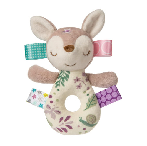 Taggies Embroidered Soft Ring Rattle