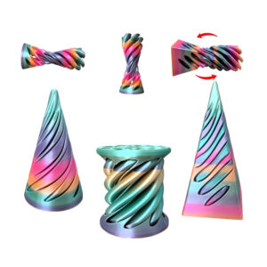 Impossible Spiral Cone Fidget Toy pack of 3