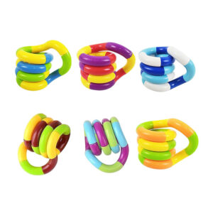 Multicolored Fidget Twist Toys Pack of 6
