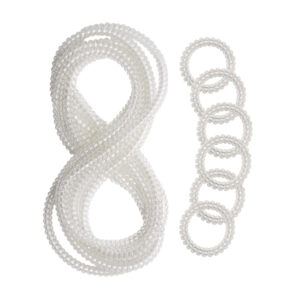 12 Pcs Stretchy Clear Coil Chewy Necklaces