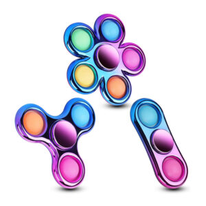 3-Pack Silicone Fidget Spinners