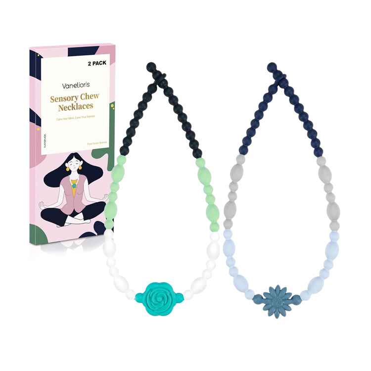 Flower Chewy Sensory Fidget Necklaces