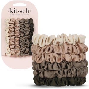 Ultra-Petite Satin Scrunchies for Women